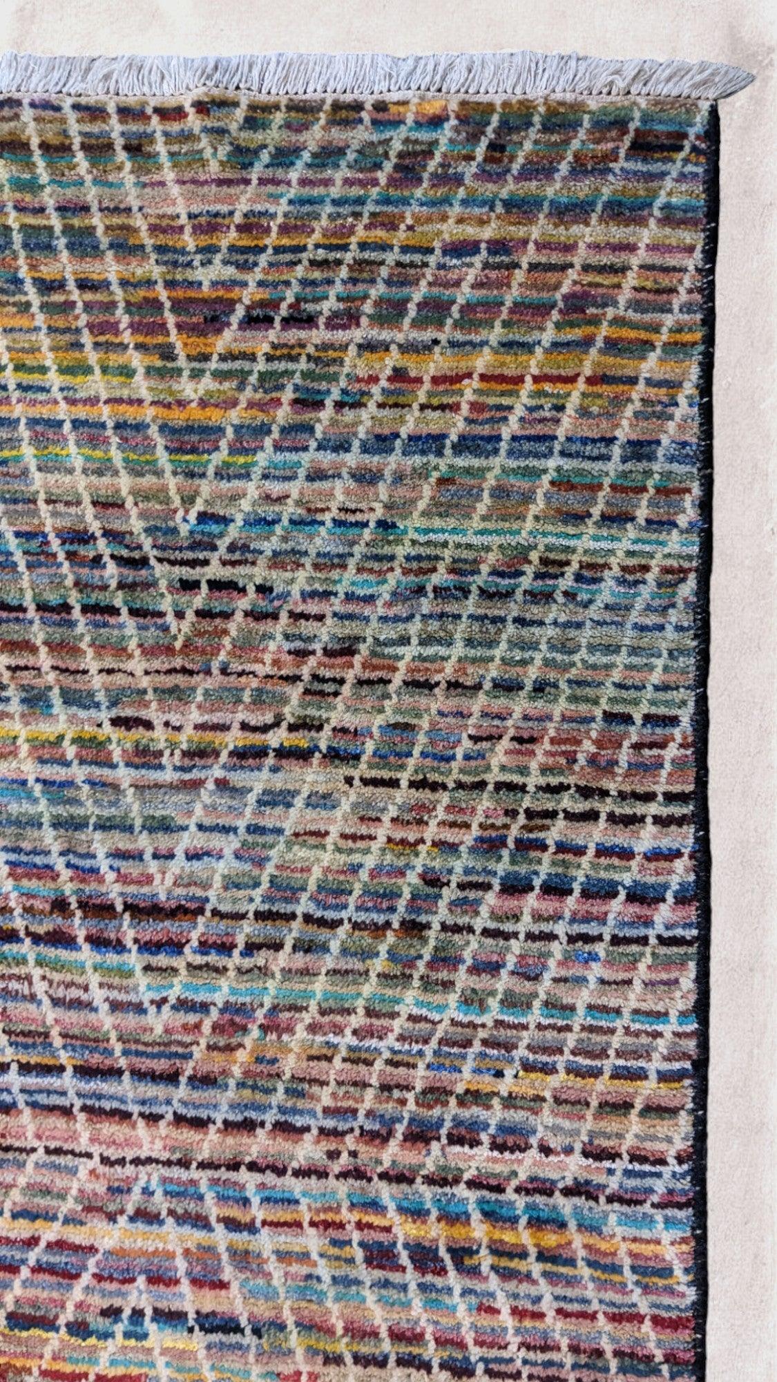 Ashanti Hand Knotted Rug Sample - 30 x 30 cm - Image 4